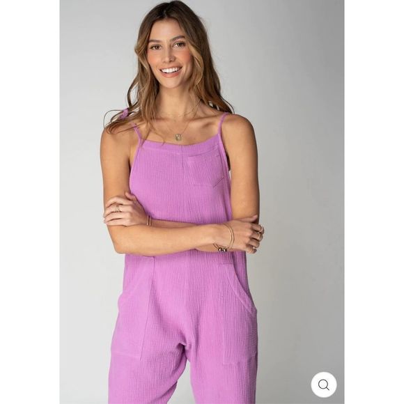 Stillwater Some Beachy Overalls Orchid Size M - Picture 3 of 12